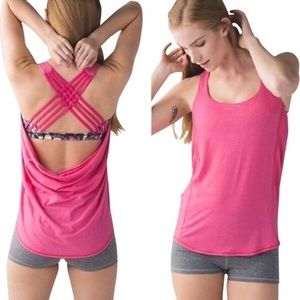 Lululemon Wild Tank So Fly Butterfly Pink